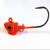 10 Painted Pro-Shad Jig Head Striper Bass Redfish Lure Ultra Point Hook-Orange 3/4oz view 1