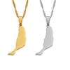 LODMLOER Men's Women's Map Shape Necklace - Fuerteventura Map Necklace Pendant and 45/60 Cm Chain Fuerteventura Country Patriotic Jewelry Pendant Necklace Travel Souvenirs,Gray,45Cm Or 17.7 Inches view 3