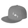 Ace of Spades Poker Flat Brim Cap Unisex Flat Bill Baseball Cap Gray