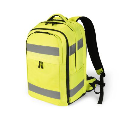 Dicota Hi-Vis Backpack 32-38 litres 15.6"-17" - Yellow