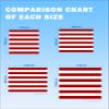 BABE MAPS Beach Blanket Sandproof, Red and White Stripe Waterproof Beach Mat Lightweight Quick Drying Picnic Blanket Beach Essentials for Travel Camping Hiking 118x108in view 2