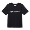 Columbia Youth Boys Valley Creek Short Sleeve Graphic Shirt, Black/CSC Branded, X-Small view 1