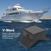 Boat Trailer Bow Stop 4in Y Bow Stop Bow Roller Professional Rubber Bow Stop Universal V Block for Yachts Trailers Caravans Y Stop view 3