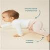 MORI Baby Unisex Premium Leggings in Ribbed Blue - Casual Stretchy Pants with Stylish Cuffs and Elastic Waist - Viscose from Bamboo and Cotton Blend - 6-9 Months view 2