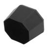 2 Pcs Tennis Racket Butt Cap, Tennis Racket Plastic End Cover for Racquetball Racket Black view 2