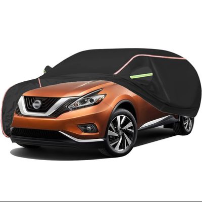 ACHETE Car Covers are Suitable for Nissan Murano Hybrid Platinum/SL,Water, Rain, Sun and Snow Resistant Oxford Fabric Car Cover,with Side Door Zip (Color : Black, Size : SL)