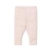 Mori Baby Luxurious Leggings in Blush Stripe with Elastic Waist - Viscose from Bamboo - Breathable Everyday Bottoms - 18-24 Months view 1