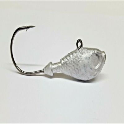 100 Raw Ultra Minnow Jig Head Striper Swimbait Saltwater Lure Ultra Point Hook 1oz