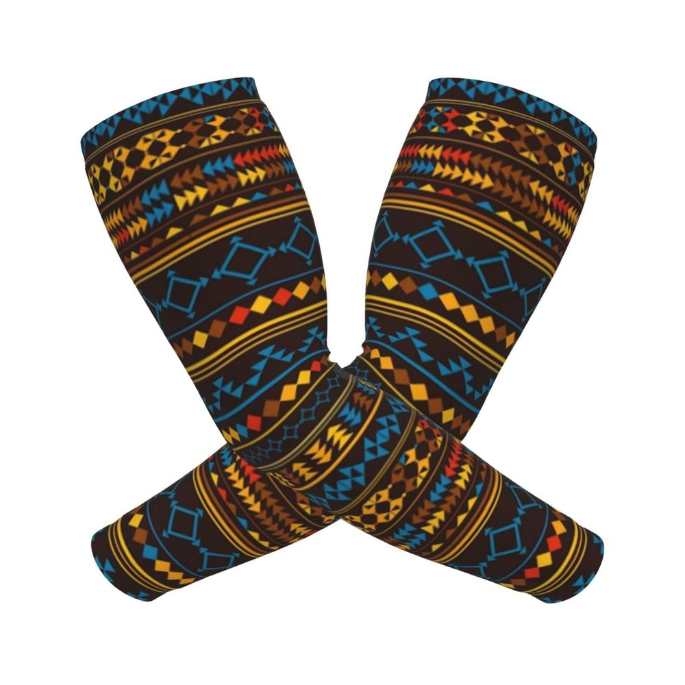 Woyaba Cool native african ethnic tribe native africa arm sleeves,farslemers defense gardening sleeves sun protection compression arm sleeves for men,women or teenager
