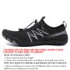 JiuQing Water Shoes Men Women Barefoot Beach Shoes Breathable Quick Dry Surf Swim Pool Aqua Sport Shoes,Black,5 view 2