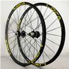 ZECHAO 26" 27.5" 29" Mountain Bike Wheelset,Quick Release Disc Brake Flat Spokes Bike Wheel Aluminum Alloy fit 8 9 10 11 12 Speed Cassette Wheelset (Color : Yellow-1, Size : 29INCH) view 1