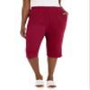 Jessica London Women's Plus Size Soft Ease Capri - 34/36, Rich Burgundy view 1