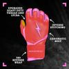 BRUCE BOLT Bader Series Long Cuff Pink Batting Glove - Pink XXLarge view 2