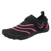 JiuQing Water Shoes Men Women Adjustable Quick Dry Beach Barefoot Shoes Slip-On Aqua Surf Swim Fitness Yoga Shoes,Pink,4 view 1