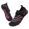 JiuQing Water Shoes Men Women Adjustable Quick Dry Beach Barefoot Shoes Slip-On Aqua Surf Swim Fitness Yoga Shoes,Pink,4 view 3