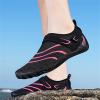 JiuQing Water Shoes Men Women Adjustable Quick Dry Beach Barefoot Shoes Slip-On Aqua Surf Swim Fitness Yoga Shoes,Pink,4 view 4