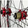 ZECHAO Mountain Bike Wheelset 26/27.5/29 Inch,Aluminum Alloy Rim 24H Disc Brake Thru Axle Front Rear Wheels fit 8 9 10 11 12 Speed Cassette Wheelset (Color : Red, Size : 26INCH) view 3