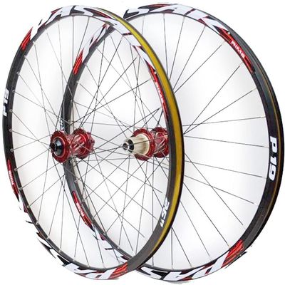 ZECHAO 26Inch 27.5" 29Er Mountain Bike Wheelset,Aluminum Alloy Disc Brake Mountain Cycling Wheels Thru Axle for 7/8/9/10/11 Speed Wheelset (Color : D, Size : 29INCH)