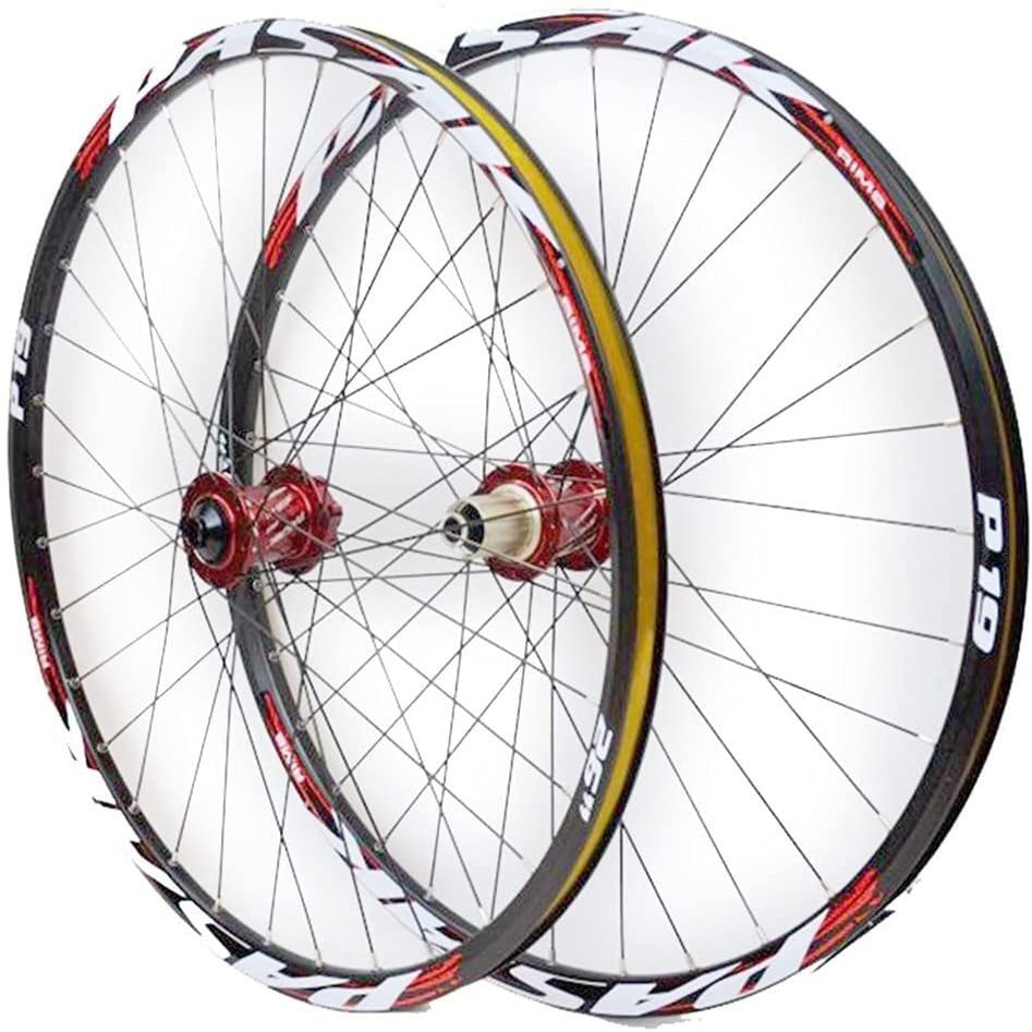 ZECHAO 26Inch 27.5" 29Er Mountain Bike Wheelset,Aluminum Alloy Disc Brake Mountain Cycling Wheels Thru Axle for 7/8/9/10/11 Speed Wheelset (Color : D, Size : 29INCH)
