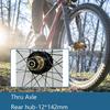 ZECHAO 26Inch 27.5" 29Er Mountain Bike Wheelset,Aluminum Alloy Disc Brake Mountain Cycling Wheels Thru Axle for 7/8/9/10/11 Speed Wheelset (Color : D, Size : 29INCH) view 3