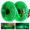 JUIOHAKY 50ft LED Strip Lights for Night Fishing, Marine 12V Waterproof Interior Deck Lights for Pontoon, Kayak, Jon, Bass, Fishing Boat (Green) view 1