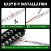 JUIOHAKY 50ft LED Strip Lights for Night Fishing, Marine 12V Waterproof Interior Deck Lights for Pontoon, Kayak, Jon, Bass, Fishing Boat (Green) view 4