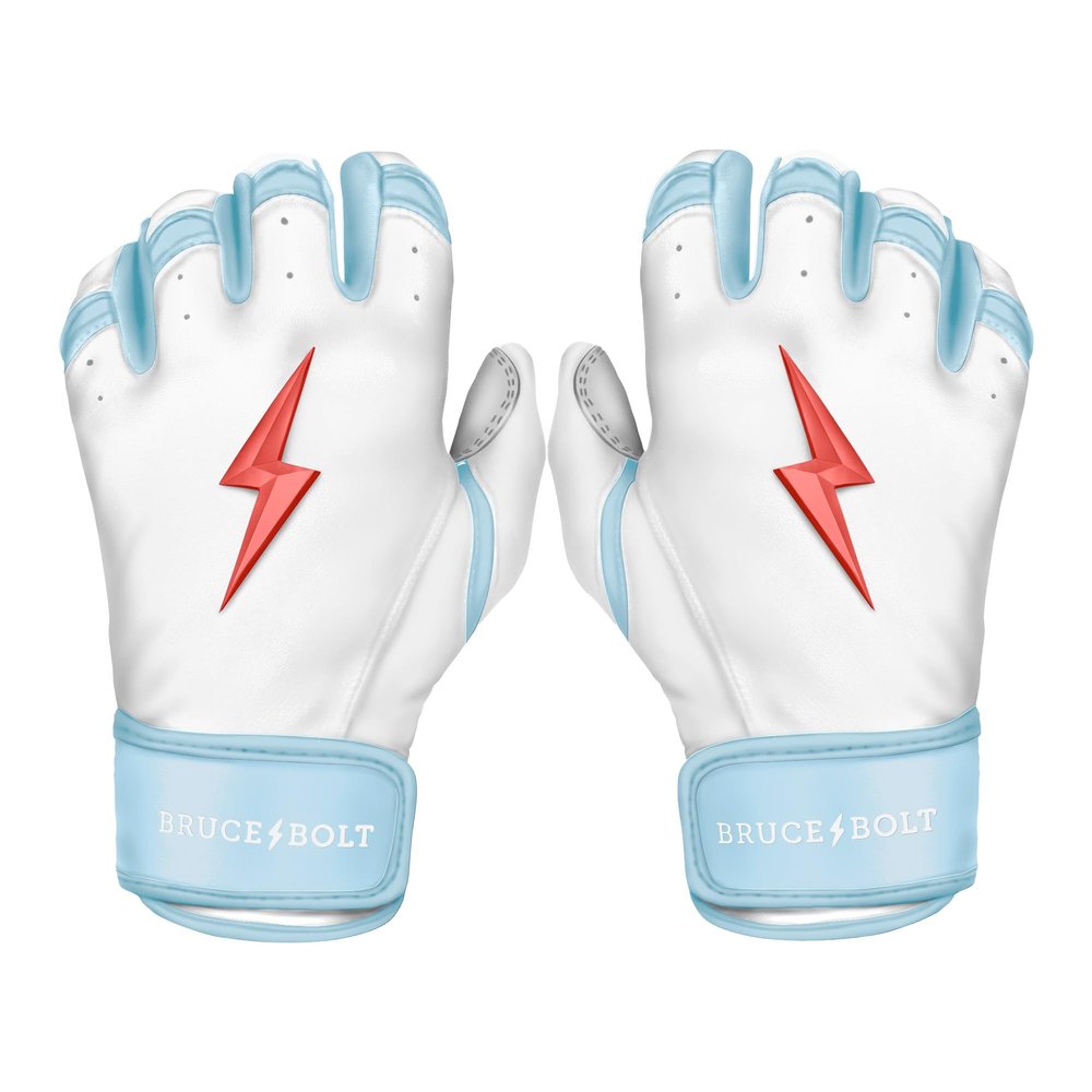 BRUCE BOLT Signature Series Short Cuff Batting Gloves - Ian Happ Edition - Happ White - Large