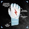 BRUCE BOLT HAPP Series Long Cuff White Batting Glove - White Small view 2