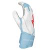 BRUCE BOLT HAPP Series Long Cuff White Batting Glove - White Small view 4
