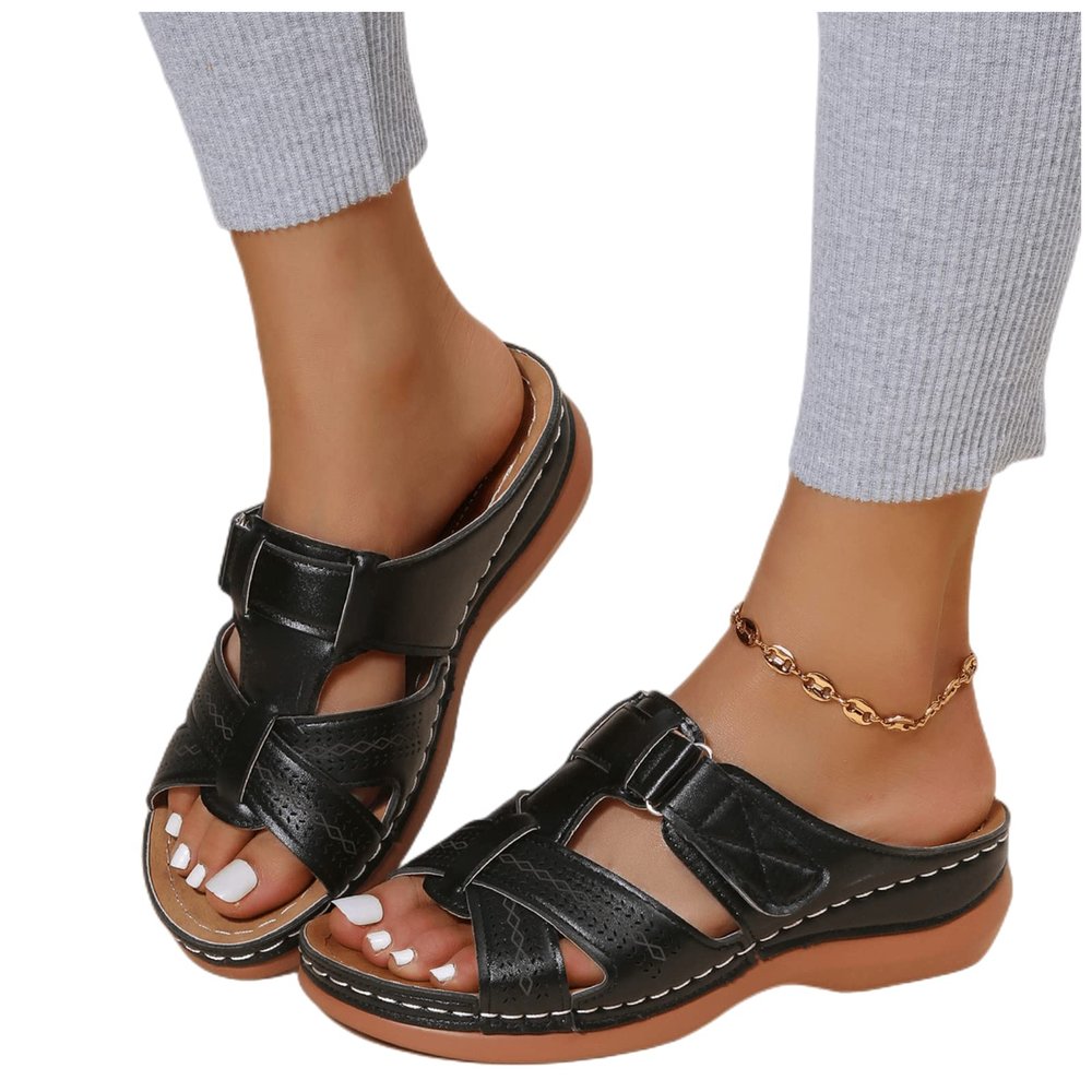 Beach Sandals For Women Flip Flops Womens Sandals Flip Flops for Women with Arch Support Comfort Slip on Casual Bohemia Beach Rhinestone Sandal Ladies Travel Walking Flats Shoes