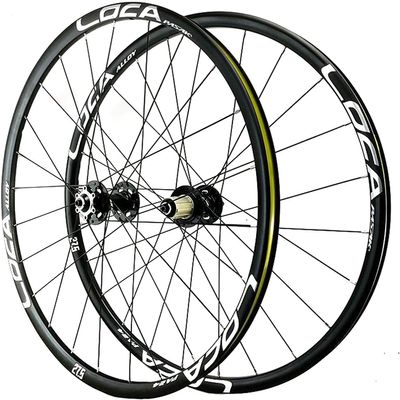 ZECHAO 26/27.5/29" Bike Wheel,4 Sealed Bearing Disc Brake Double-Layer Aluminum Alloy Insert Rim Circle Height 21MM 7/8/9/10/11/12 Speed Wheelset (Color : Black, Size : 29INCH)