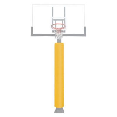 VANCL Heavy Duty Pole Padding Outdoor Round Basketball 3-4 Inch Pole Pad Wrap Around - Waterproof Durable Basketball Pole Pads for Player Protection Yellow Pole Pad (2" Thick Foam,72" Tall)