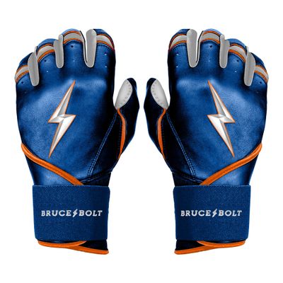 BRUCE BOLT Nimmo Series Long Cuff Blue Batting Glove - Blue XXLarge