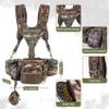 BLISSWILL Hunting Fanny Waist Pack with Harness PouchShoulder-Supported Waist Pack Hunting Backpack for Bow RifleNew Leaf Camo view 3
