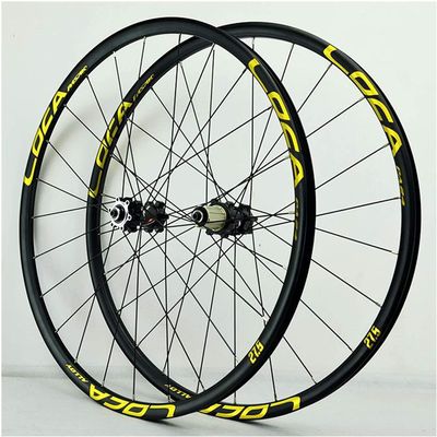 ZECHAO Mountain Wheel Set,Aluminum 26/27.5/29 Inch Straight Pull 4 Palin Disc Brake Six Claw 8/9/10/11/12 Speed Quick Release Front Rear Wheel Wheelset (Color : A, Size : 27.5INCH)