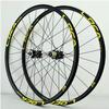 ZECHAO Mountain Wheel Set,Aluminum 26/27.5/29 Inch Straight Pull 4 Palin Disc Brake Six Claw 8/9/10/11/12 Speed Quick Release Front Rear Wheel Wheelset (Color : A, Size : 27.5INCH) view 1