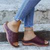 Walking Sandals Women Wide Womens Sandals Flip Flops for Women with Arch Support Comfort Slip on Casual Bohemia Beach Rhinestone Sandal Ladies Travel Walking Flats Shoes view 2