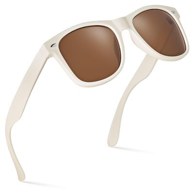 Retro Rewind Polarized Sunglasses for Men and Women - UV Protection Classic Mens Womens Sun Glasses - Cool Vintage 80s Shades