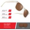 Retro Rewind Polarized Sunglasses for Men and Women - UV Protection Classic Mens Womens Sun Glasses - Cool Vintage 80s Shades view 3