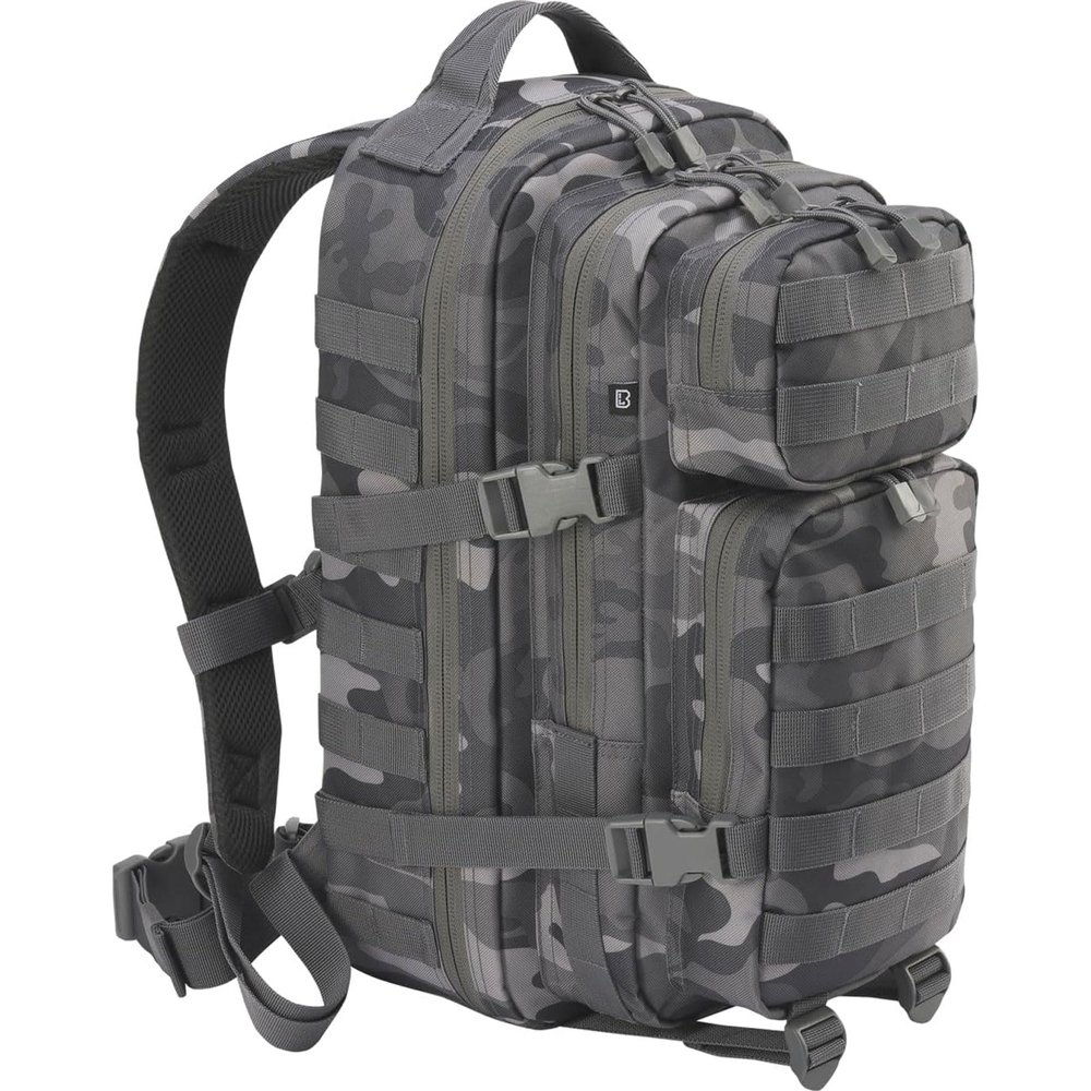 Brandit Individual Wear Unisex Assault Backpack, Grey Camo - Medium