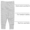 MORI Baby Luxurious Leggings in Grey Stripe with Elasticated Waist - Viscose from Bamboo - Breathable Everyday Bottoms - Newborn view 4