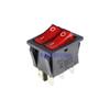 1pc 6 Pin On-ON KCD2 with Red Light Double Boat Power Switch Rocker Switch view 1