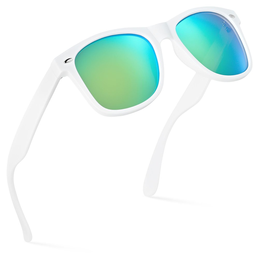 Retro Rewind Polarized Sunglasses for Men and Women - UV Protection Classic Mens Womens Sun Glasses - Cool Vintage 80s Shades