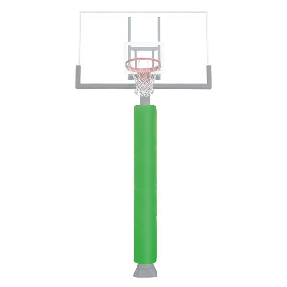 VANCL Heavy Duty Pole Padding Outdoor Round Basketball 3-4 Inch Pole Pad Wrap Around - Waterproof Durable Basketball Pole Pads for Player Protection Light Green Pole Pad (2" Thick Foam,72" Tall)
