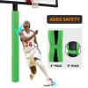 VANCL Heavy Duty Pole Padding Outdoor Round Basketball 3-4 Inch Pole Pad Wrap Around - Waterproof Durable Basketball Pole Pads for Player Protection Light Green Pole Pad (2" Thick Foam,72" Tall) view 2