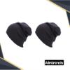ALLNTRENDS Puzzle Heart Piece 2 Pcs Embroidered Beanie for Couples (White) view 3