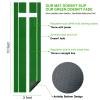JYTXHN Softball Pitching Mat Softball Pitching Rubber Softball Pitching Mound The Pitching Pad Antifade Antislip Softball Pitchers Mound for Pitching Practice 10' x 3' Pitch Mat Green view 2