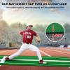JYTXHN Softball Pitching Mat Softball Pitching Rubber Softball Pitching Mound The Pitching Pad Antifade Antislip Softball Pitchers Mound for Pitching Practice 10' x 3' Pitch Mat Green view 3