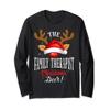 Family therapist Christmas Deer PJS Xmas Family Matching Long Sleeve T-Shirt view 1
