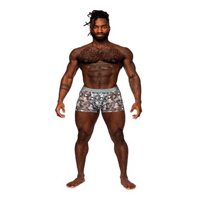 Male Power SMS-011 Sheer Prints Seamless Short Color Optical Size XL